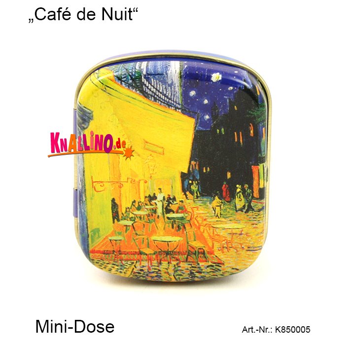 Café de Nuit Vincent van Gogh Mini-Dose, Unterwegs